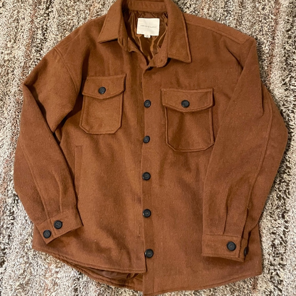 Cognac/Brown Shaket - shirt jacket